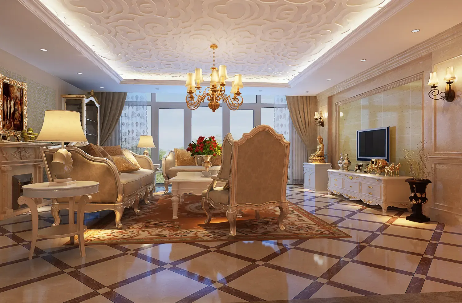 首开·熙悦山-简欧风格-二居室