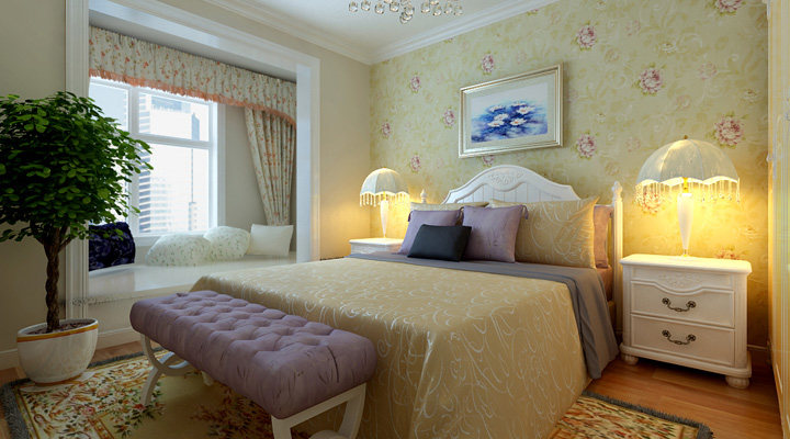 中海紫金苑-混合型风格-二居室