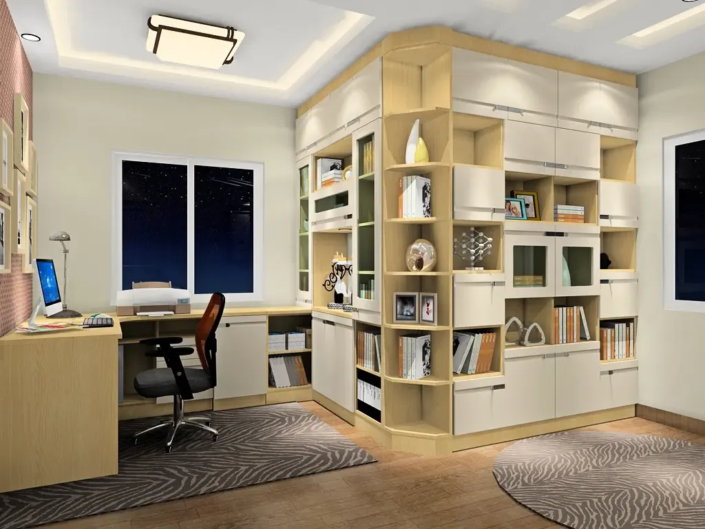 尚品宅配 整体书房家具定制 29件套 周迅代言 国际e1级板