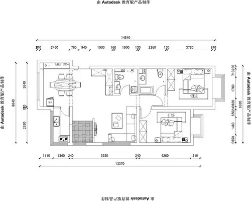 五矿万泉公元-现代简约-三居室