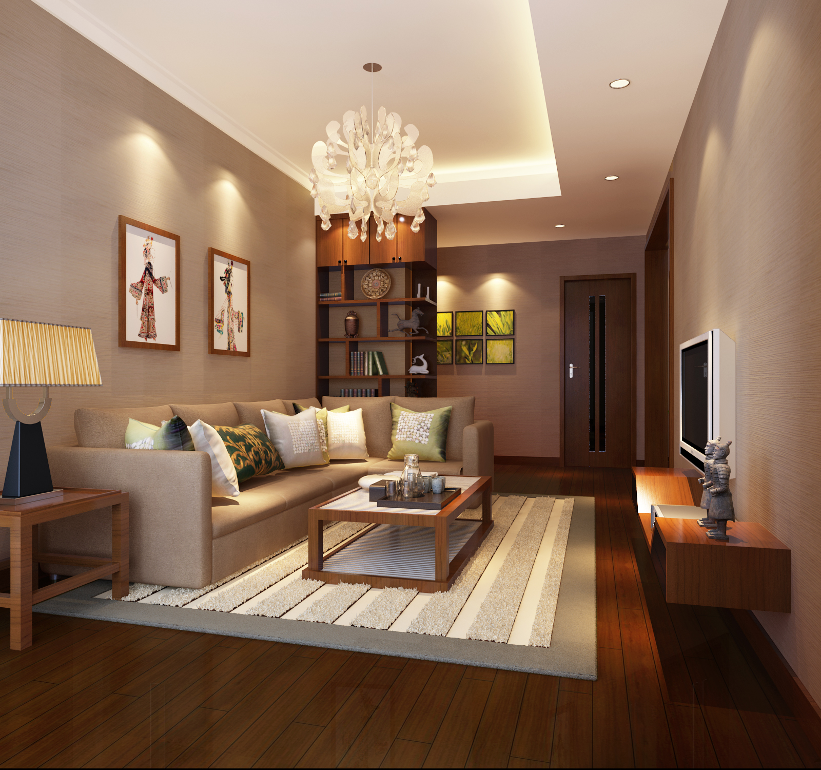 雍和家园-混合型风格-三居室