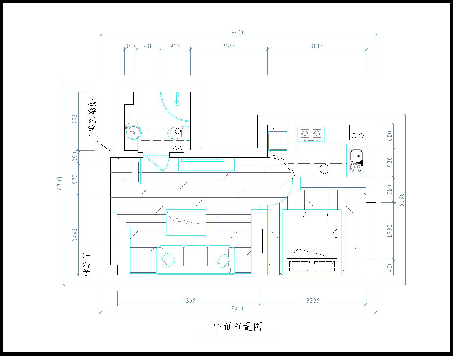 丽湾国际三期·长岛壹号-混合型风格-三居室