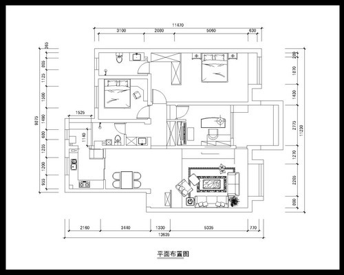 中海寰宇天下·天钻-现代简约-三居室