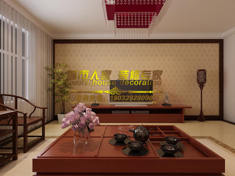 纯棉时代-中式古典-三居室