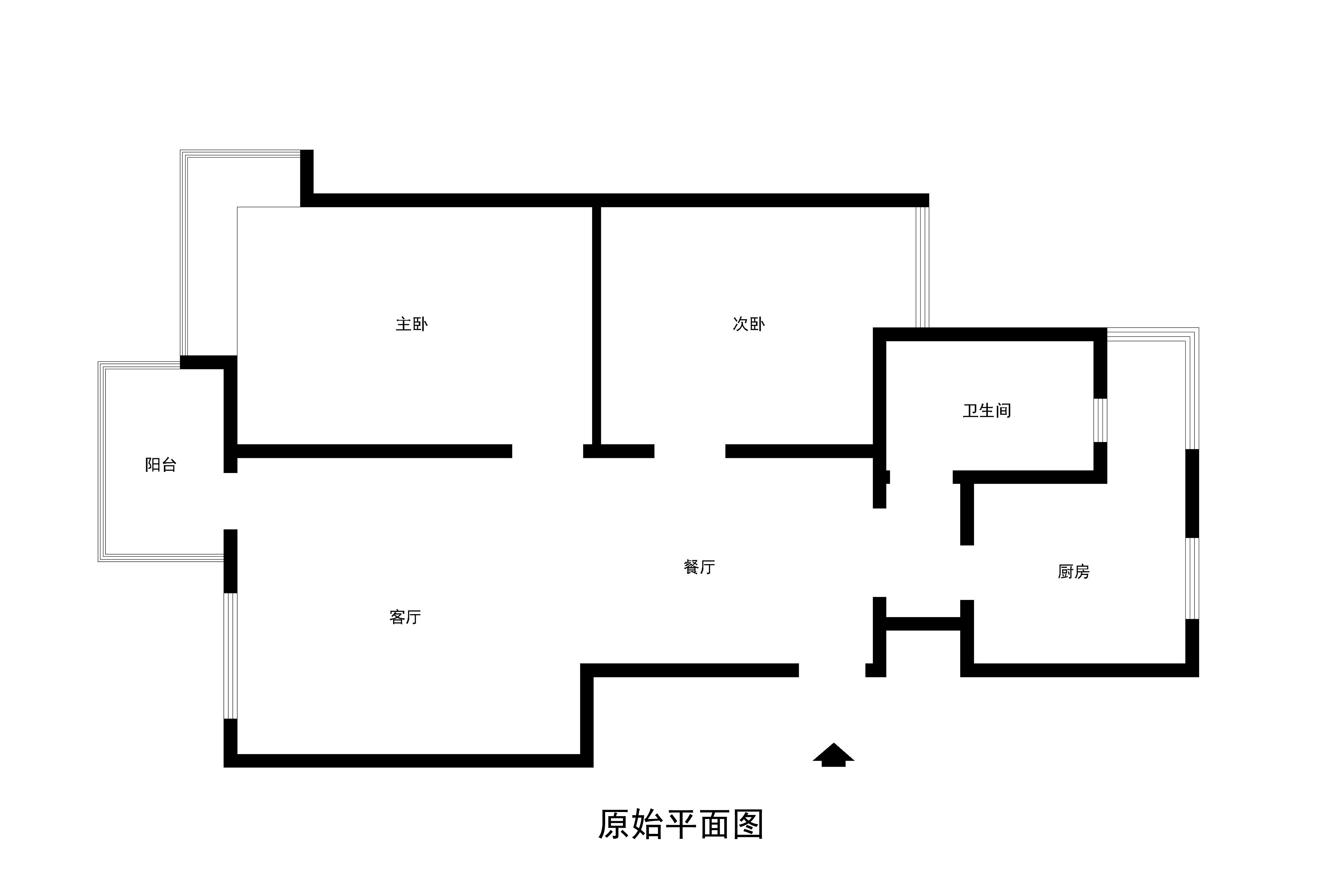 中国水电·北郡嘉源-中式古典-二居室
