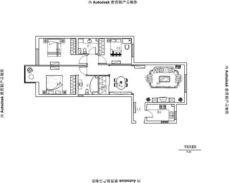 京贸国际城-现代简约-三居室