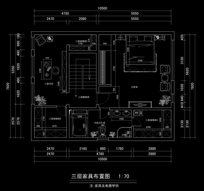 香山清琴-混合型风格-二居室