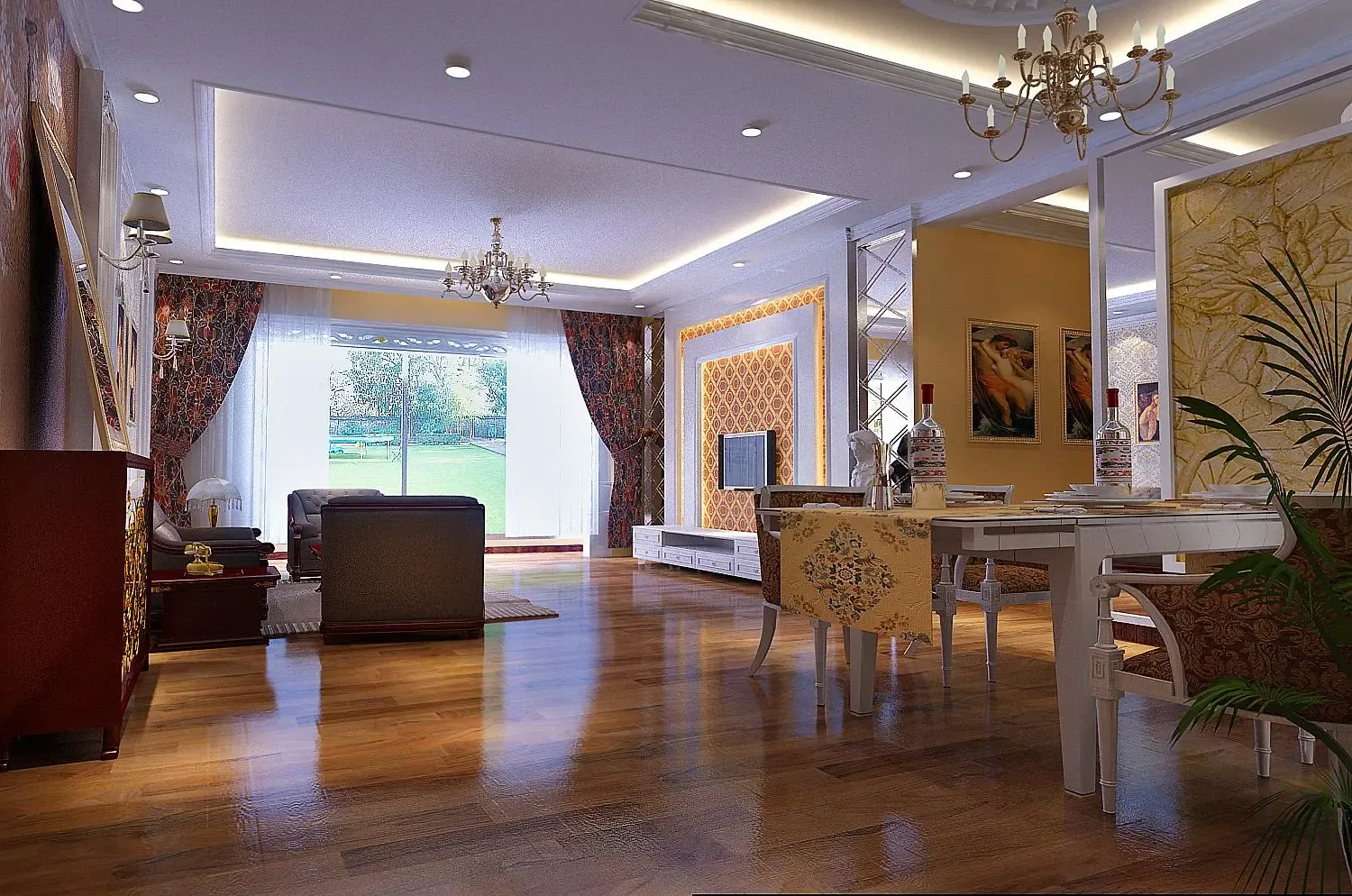 帝景湾-混合型风格-二居室