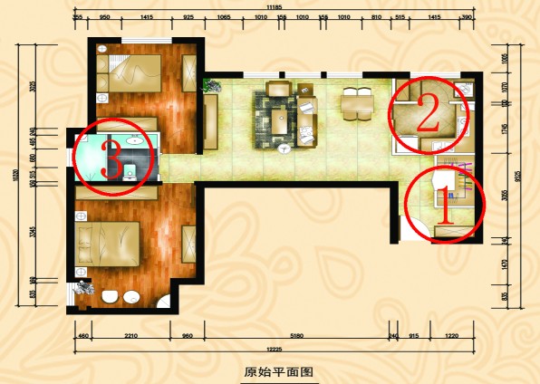 建邦华庭-中式古典-二居室