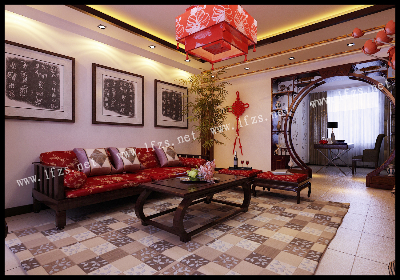 中海国际社区-中式古典-三居室