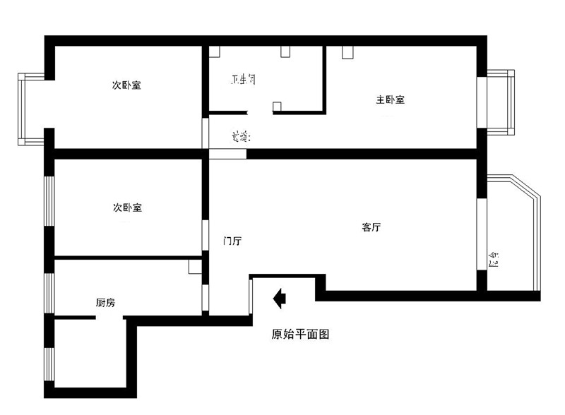 潮白人家-现代简约-二居室