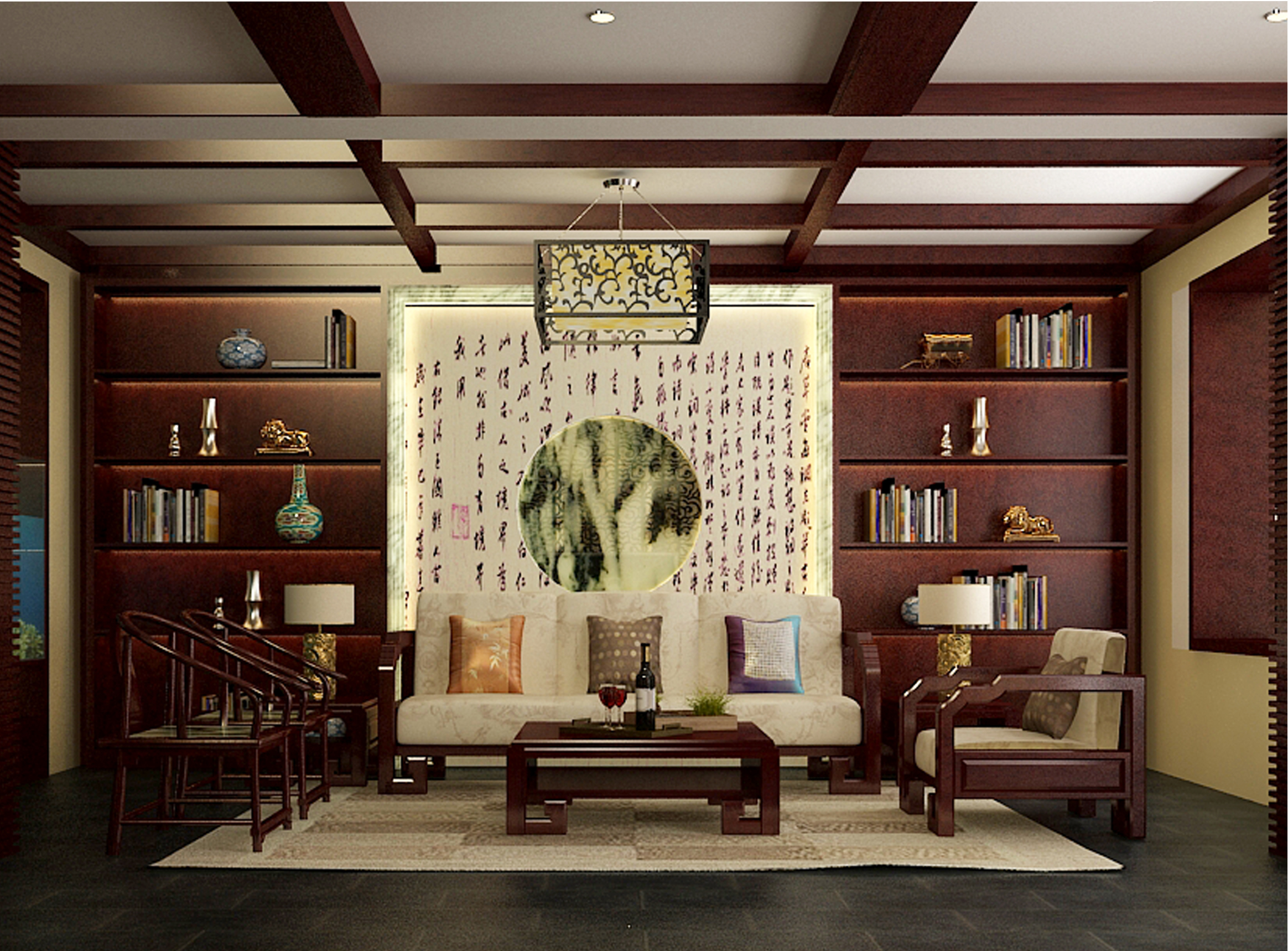 阳光水岸-中式古典-四居室