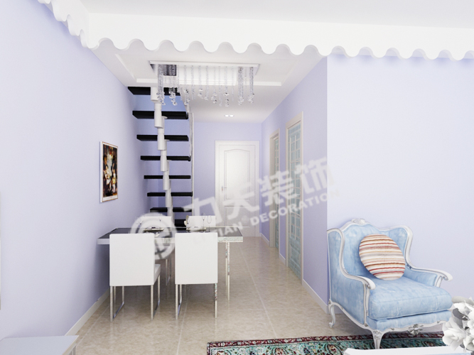 枫蓝国际-地中海风格-一居室