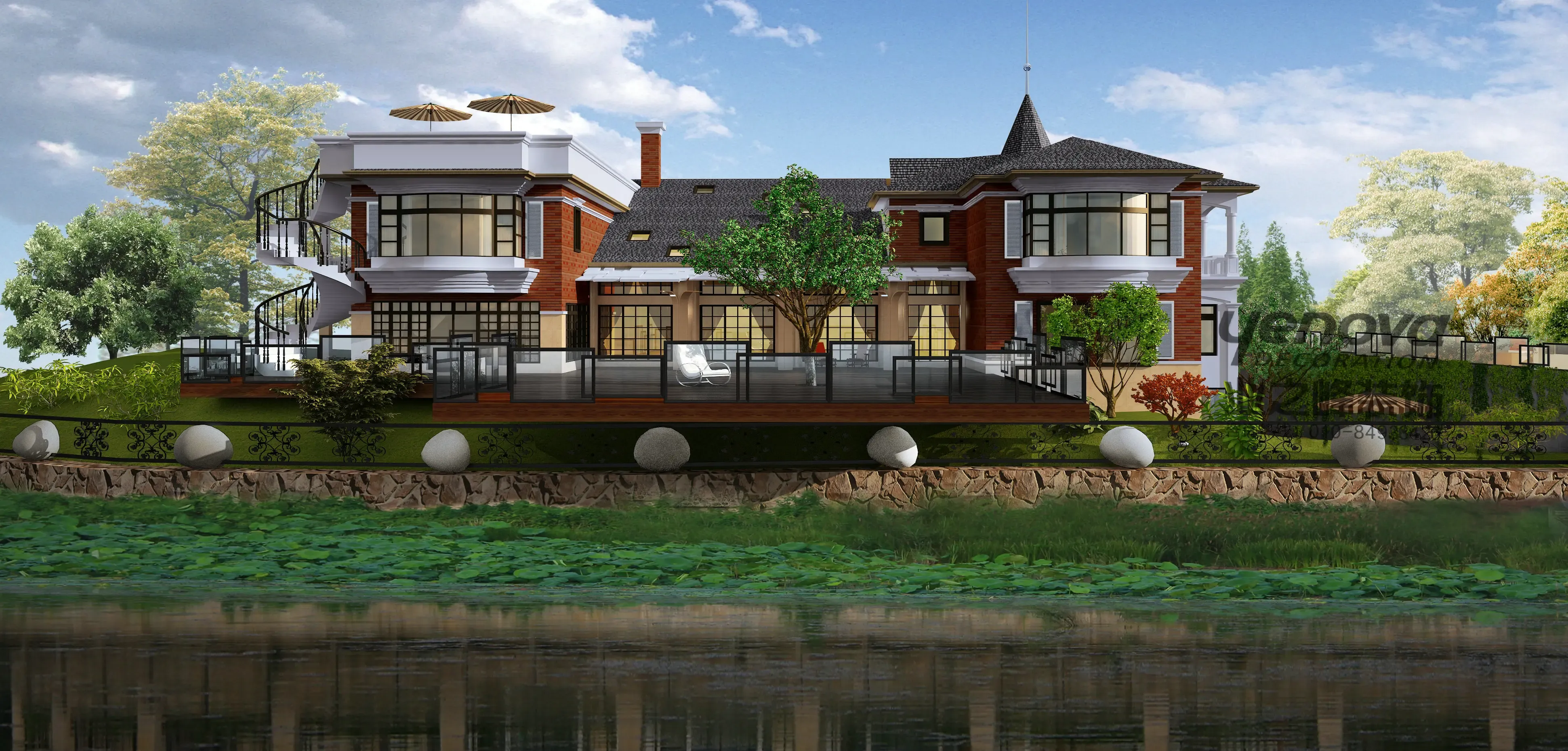 碧水庄园-欧美风情-别墅