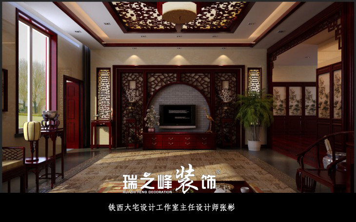森远·金玺阁-中式古典-三居室