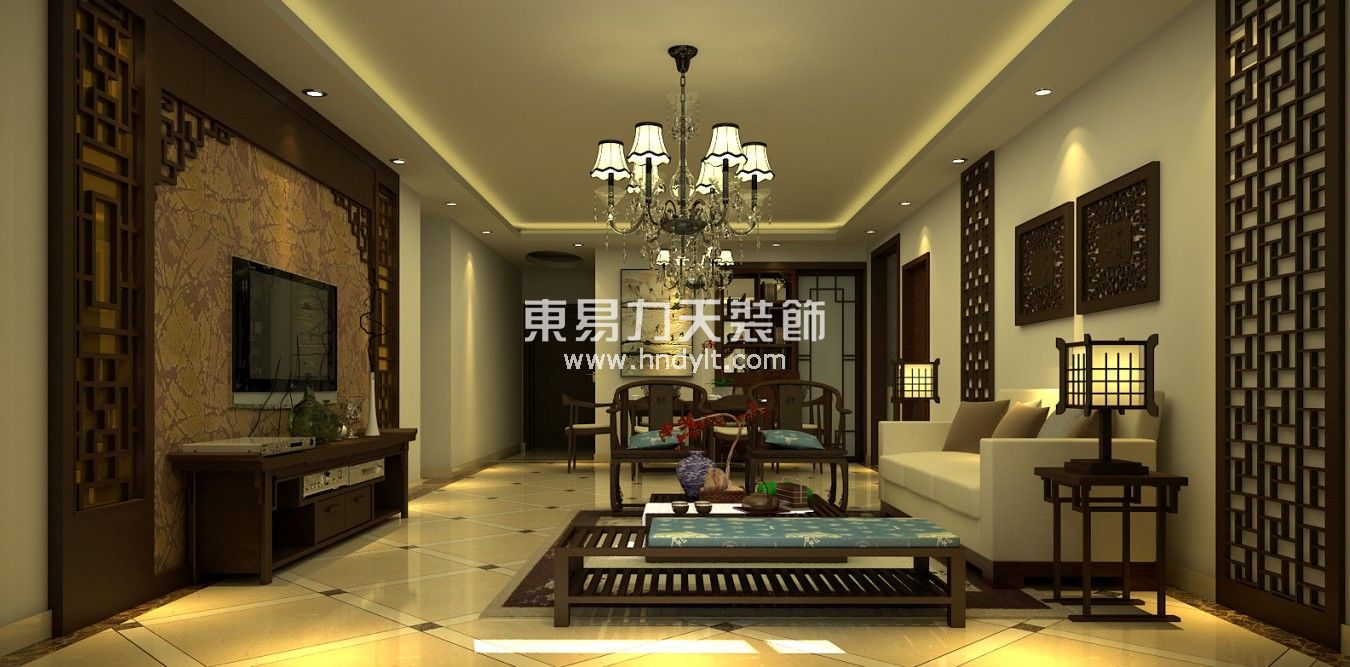 郑州国瑞城-中式古典-三居室
