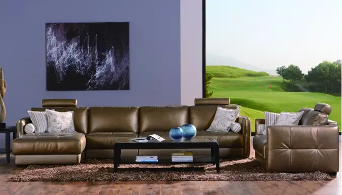 爱依瑞斯新品p-a222皮沙发