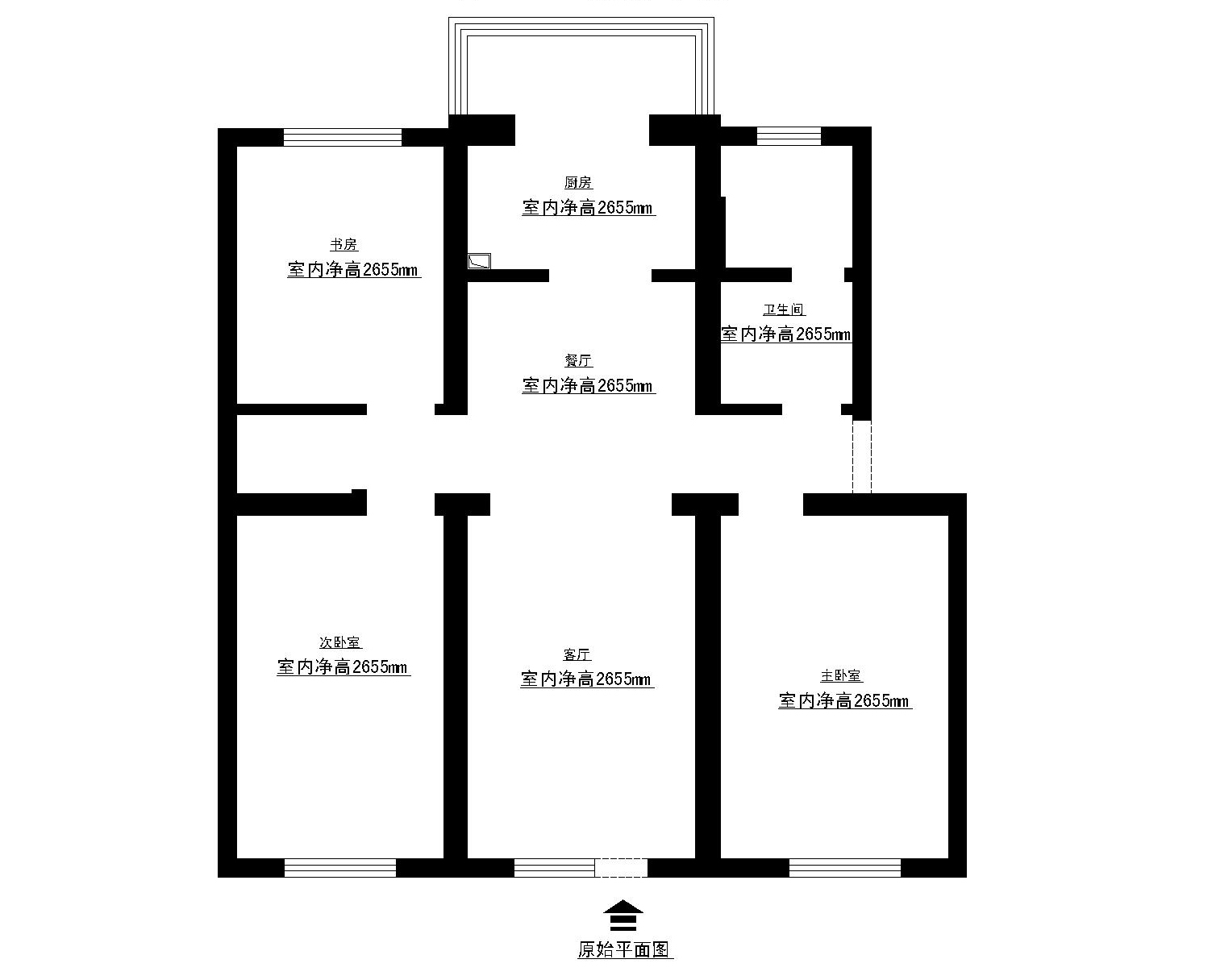 105平米简约中式三居