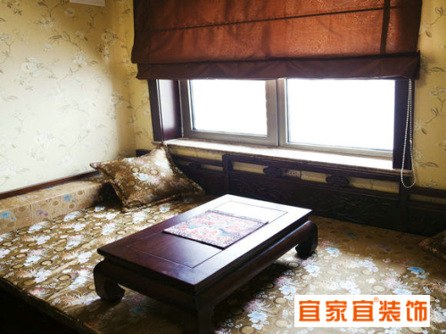 天津滨海现代城-中式古典-三居室