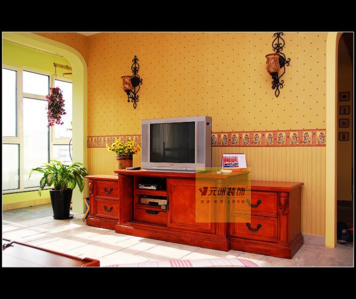 紫金蓝庭项目-美式乡村风格-二居室