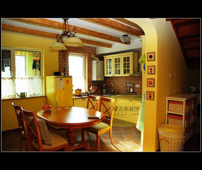 紫金蓝庭项目-美式乡村风格-二居室