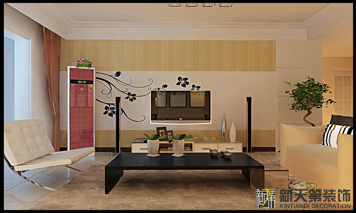 香格里-现代中式-三居室