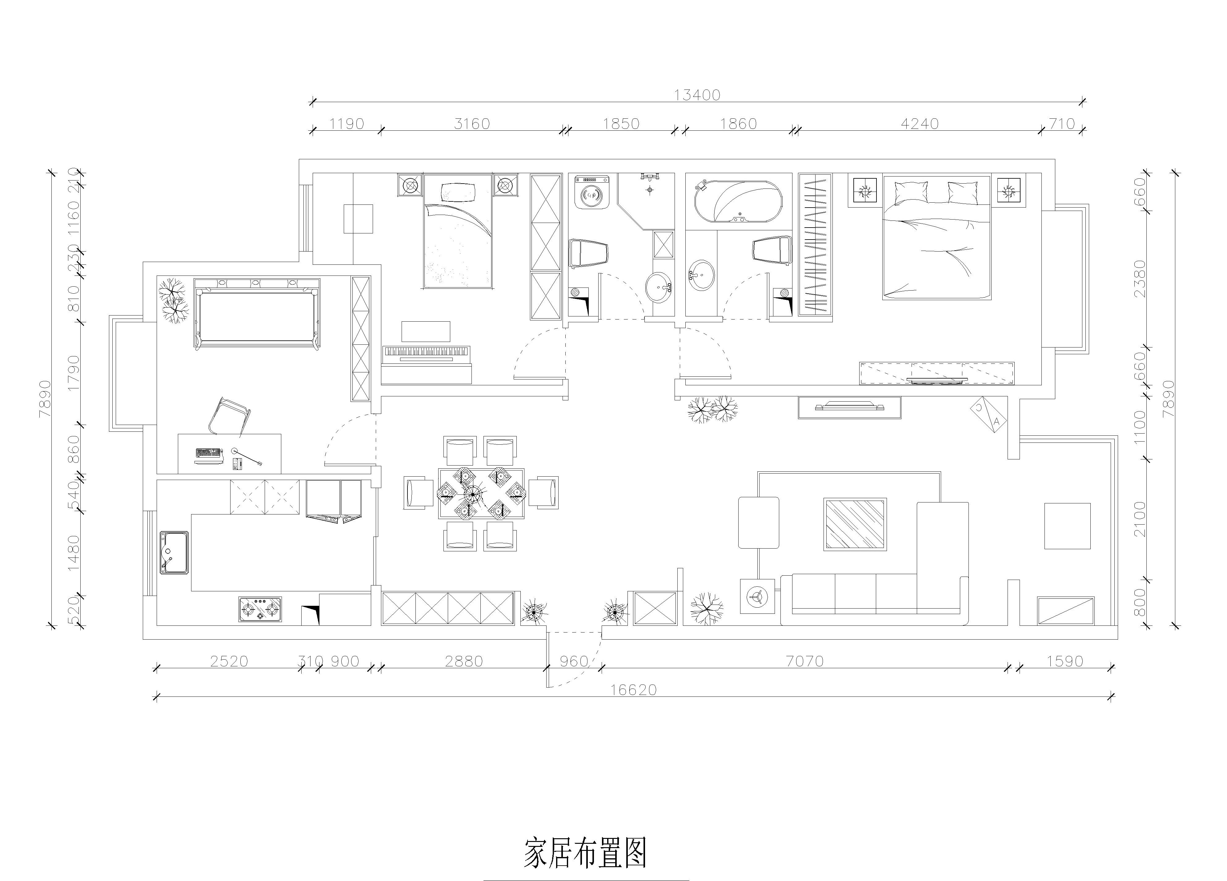 陆翔家园-新中式-三居室