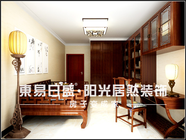 书香苑-中式古典-三居室