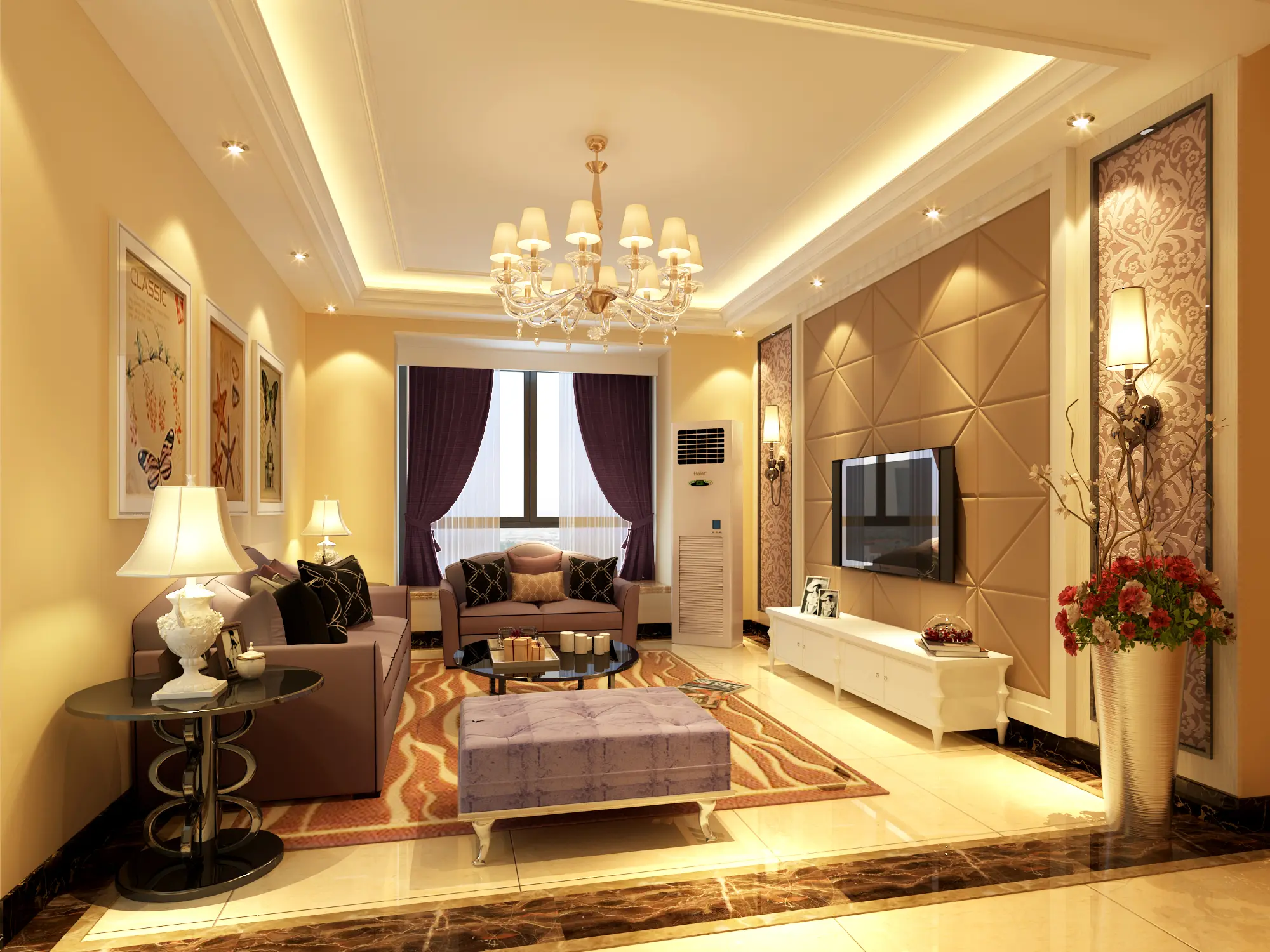 8万-睿城臻品装修案例-哈尔滨房天下家居装修网