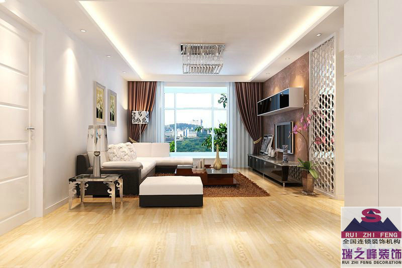 金地·铂悦-混合型风格-二居室