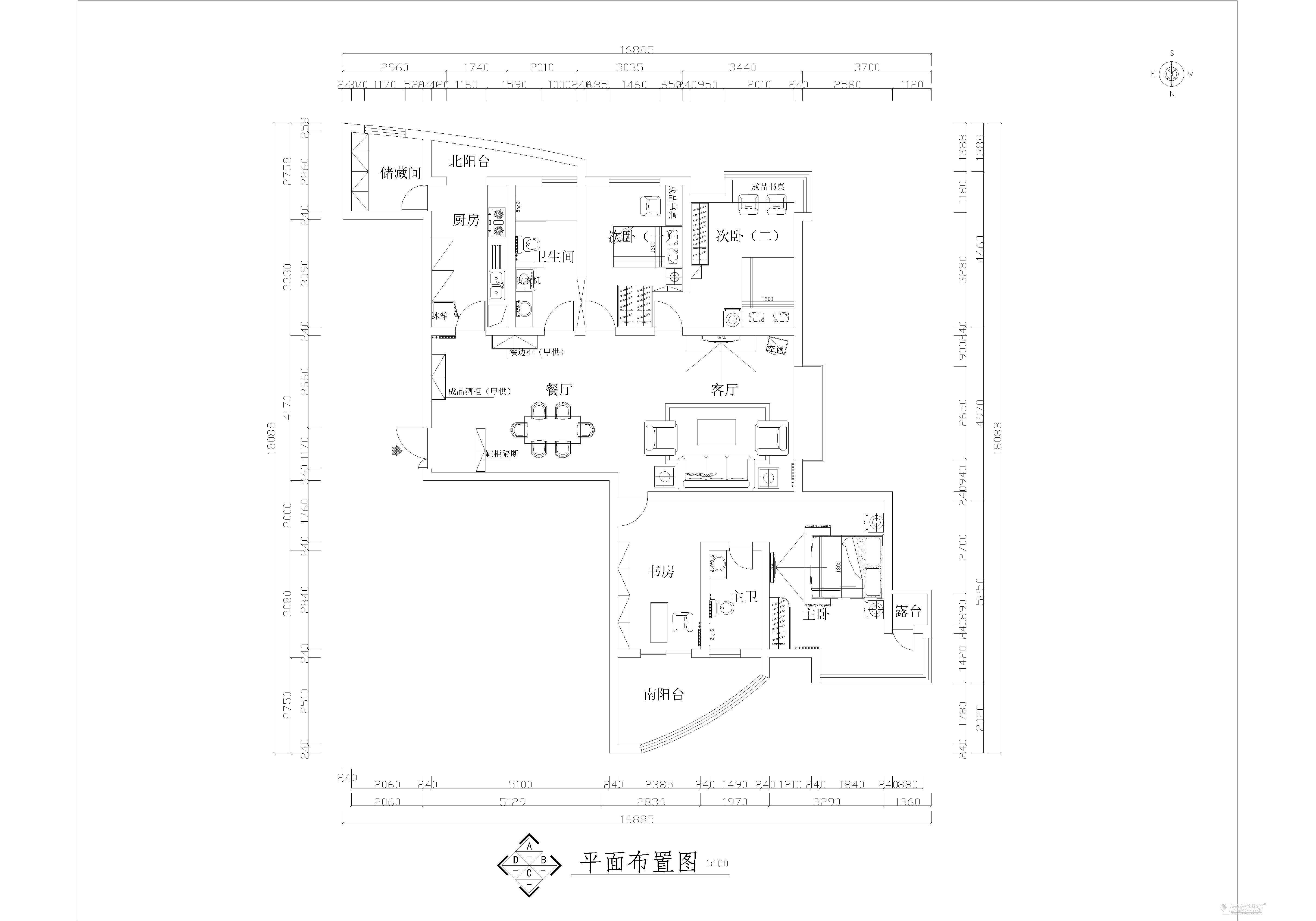 鑫苑世纪东城-新中式-四居室