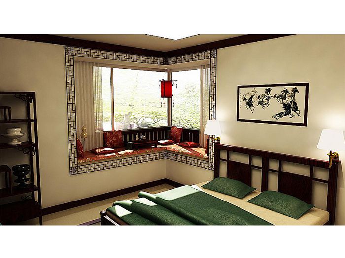 金地国际花园-中式古典-四居室