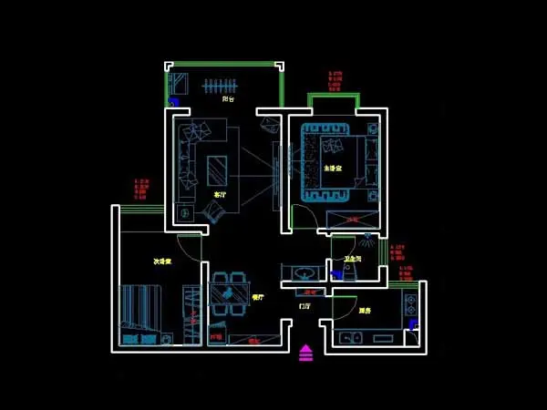 香港城-现代简约-二居室