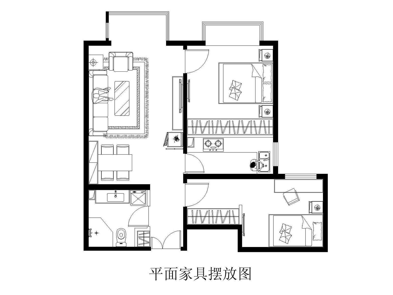 首开熙悦山熹园-地中海风格-二居室