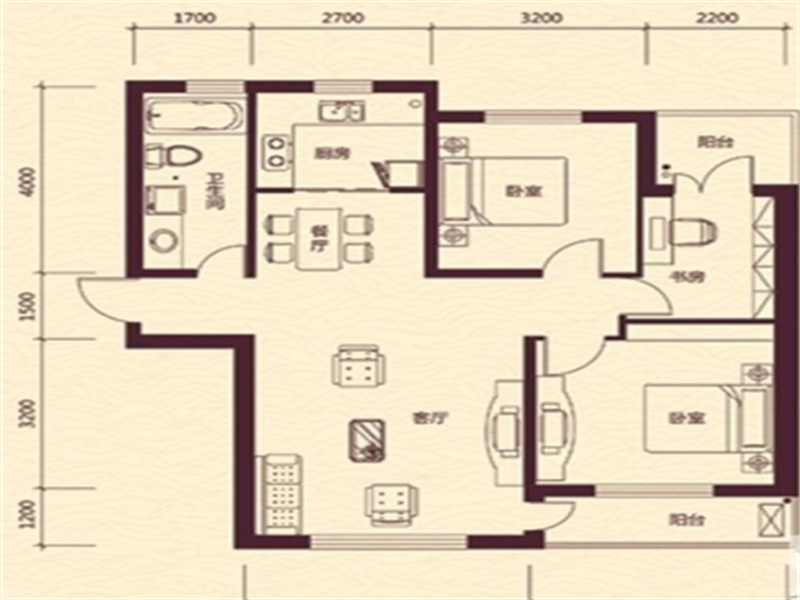 第8区-混合型风格-三居室