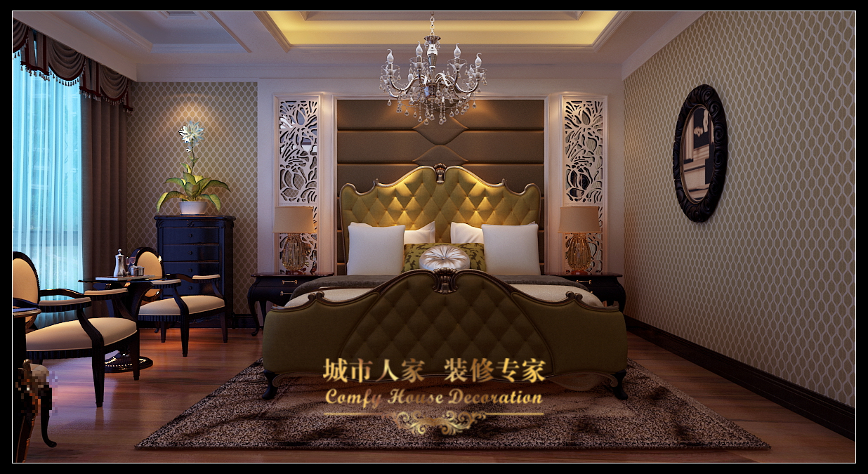 富力华庭-中式古典-四居室