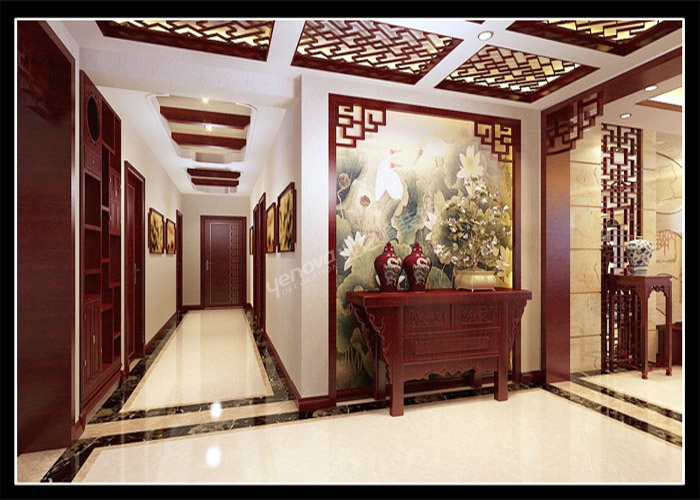 国赫红珊湾-中式古典-三居室