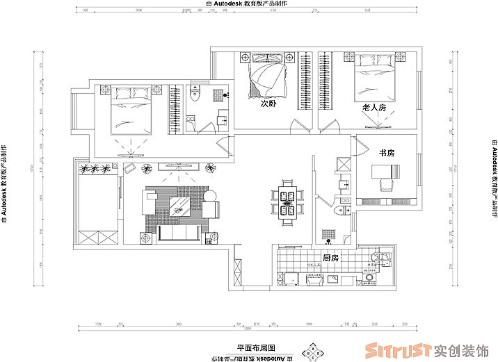 永威翡翠城-中式风格-四居室