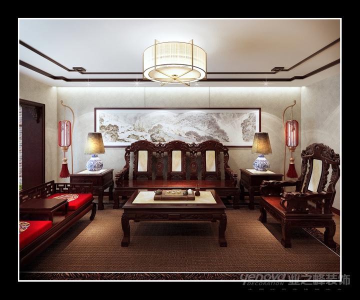 天地湾-中式古典-三居室