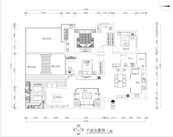 金域阅山-简欧风格-三居室