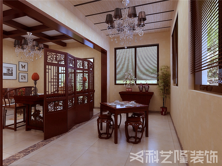 雅居花园-中式风格-二居室