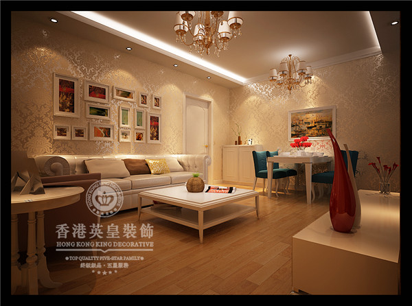 汉飞金沙国际-混合型风格-二居室
