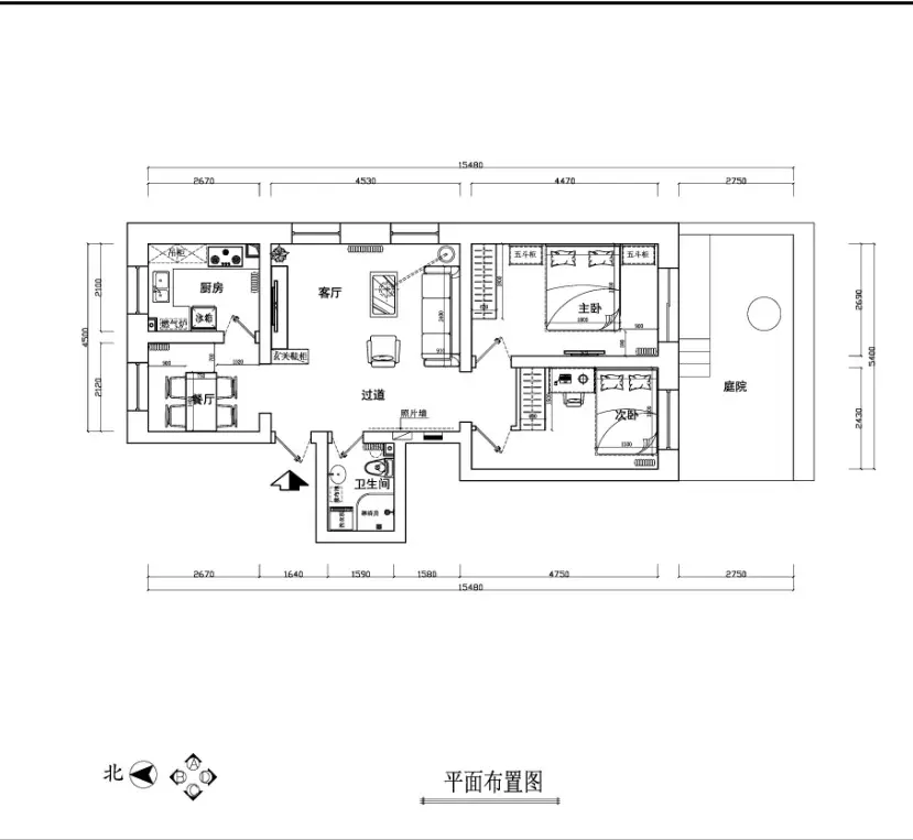 九龙山庄一区-简欧风格-二居室