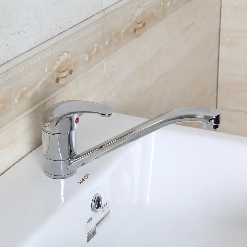 箭牌卫浴arrow 纯铜镀铬单孔冷热水龙头a3015tc