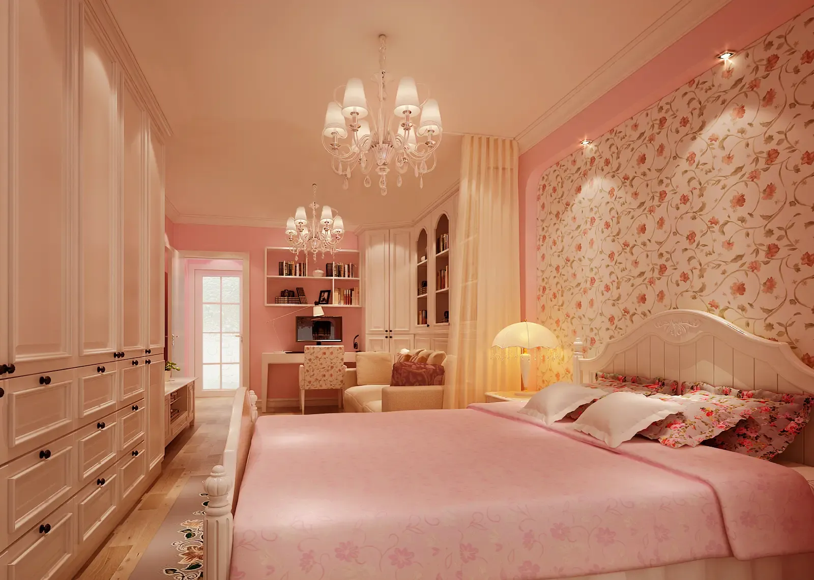 俏皮可爱韩式田园装修风格 单身小女生的最爱(图)