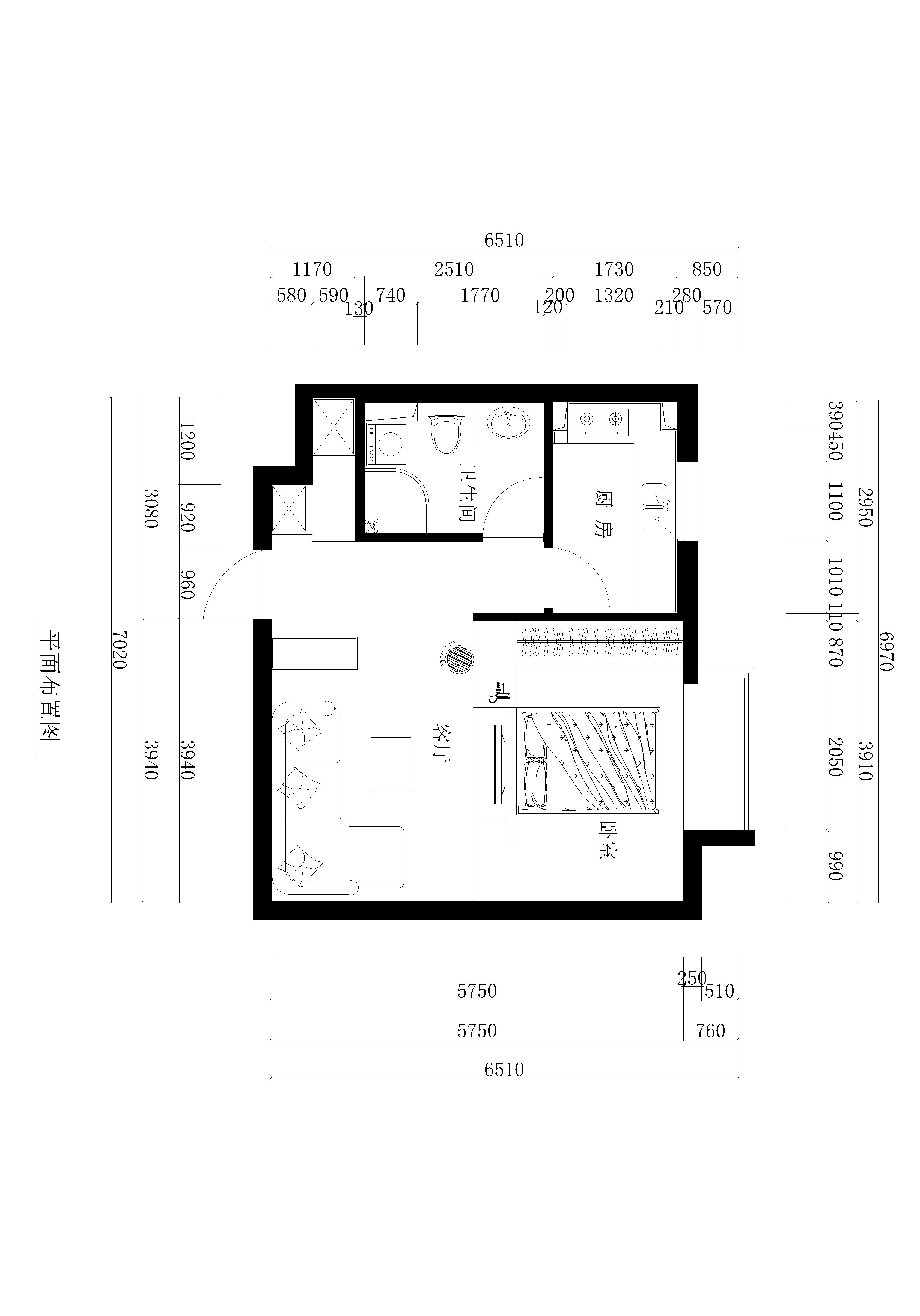 嘉特美公馆-一居室-45.44平米-装修设计