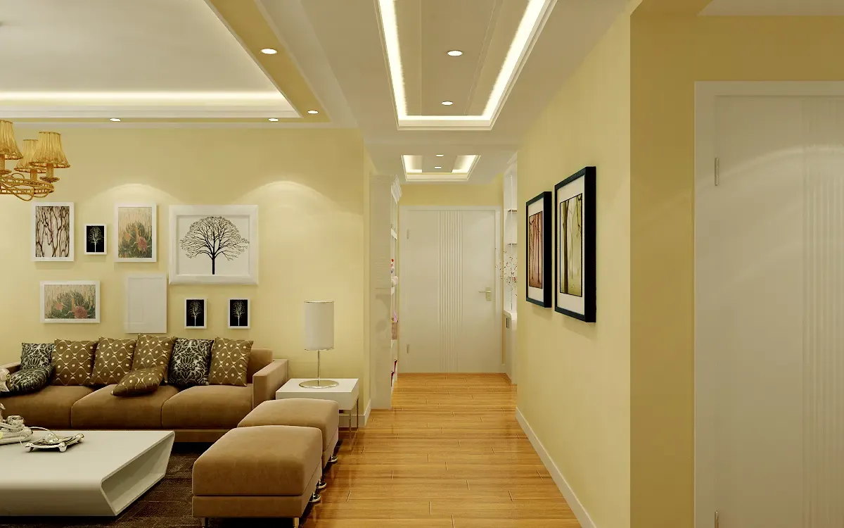 万达广场-三居室-120.00平米-装修设计