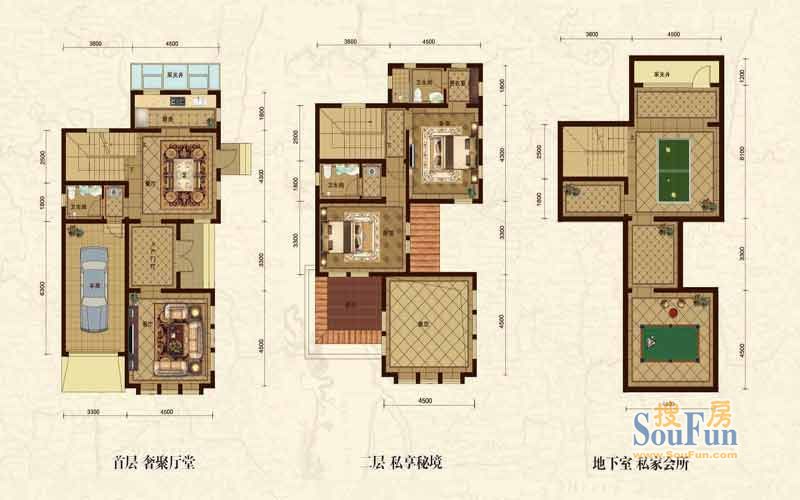 五矿正信林溪地-简欧风格-三居室