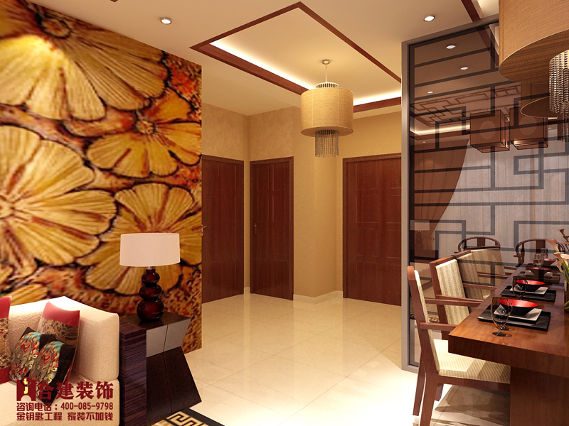 珠江·摩派国际-中式风格-一居室