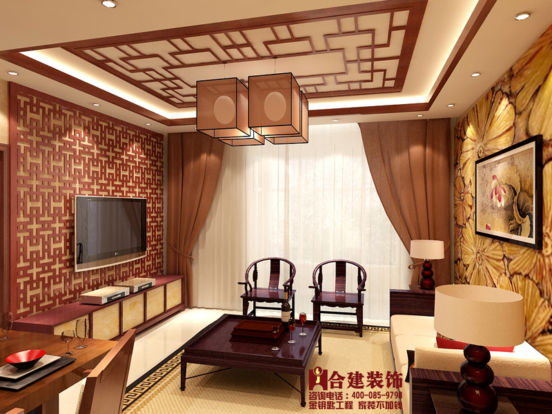 珠江·摩派国际-中式风格-一居室